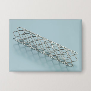 Badge Gros plan sur un stent médical
