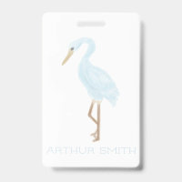 Grue bleue aquarelle