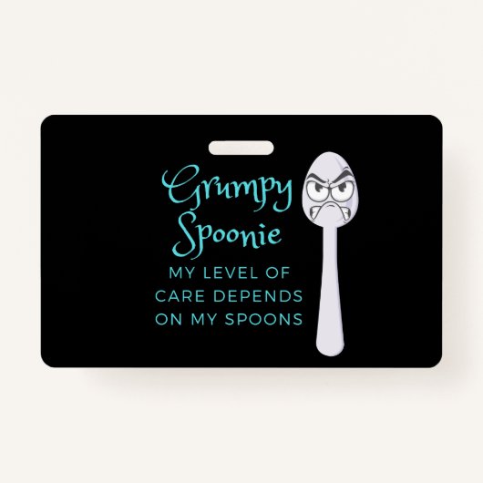 Badge Grumpy Spoonie (Devant)