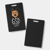 Badge GSD Lover (Avant & arrière)