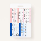 Badge Guide de référence rapide d'un insigne Echo (Dos)