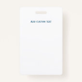 Badge Guide de visite personnalisée nom de la photo lang (Dos)