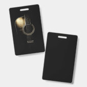 Badge Guitare acoustique Lite (Avant & arrière)