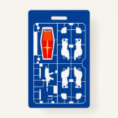 Badge gundam rx 78 amuro ray gunpla builder runner hobby (Dos)