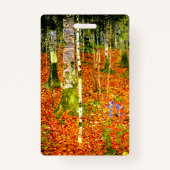 Badge Gustav Klimt Birch Trees (Dos)