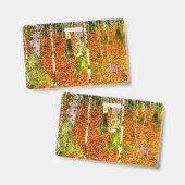 Badge Gustav Klimt Bouleaux (Avant & arrière)