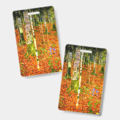 Badge Gustav Klimt Bouleaux (Avant & arrière)