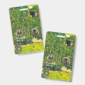Badge Gustav Klimt La maison de Guardaboschi (Avant & arrière)