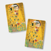 Badge Gustav Klimt Le Baiser (Avant & arrière)