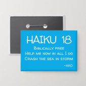 BADGE HAIKU 18 (Recto/Verso)