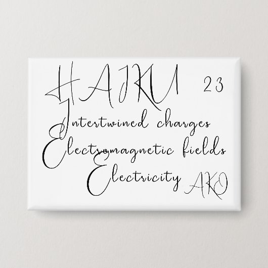 BADGE HAIKU 23 (Recto)