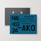 BADGE HAIKU 24 (Recto/Verso)