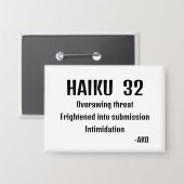 BADGE HAIKU 32 (Recto/Verso)