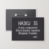BADGE HAIKU 35 (Recto/Verso)