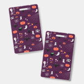 Badge Halloween (Avant & arrière)