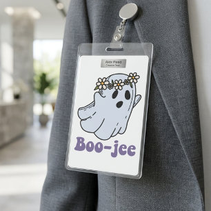 Badge Halloween Éffrayant Fantôme Boo Jee Boo