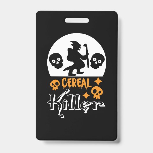 Badge Halloween Funny Cereal Anniversaire (Avant)
