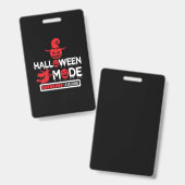 Badge Halloween Funny Halloween Mode Loading Birthday (Avant & arrière)