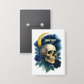 Badge Halloween Gothique Gothique Halloween Déplaisant (Recto/Verso)