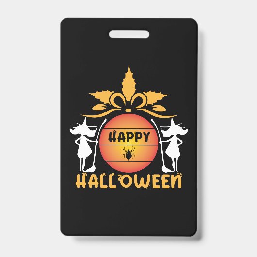 Badge Halloween Joyeux Halloween Anniversaire (Avant)