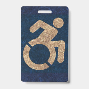 Badge Handicap Texté