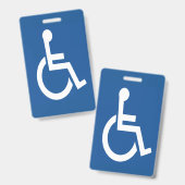 Badge Handicapé (Recto et verso)