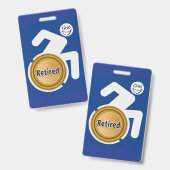 Badge Handicapés à la retraite (Avant & arrière)
