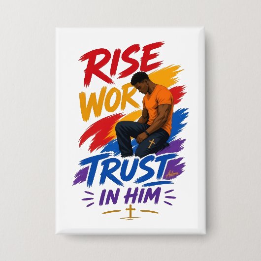 Badge Haut graphique pour femmes « Rise Work Trust In Hi (Recto)