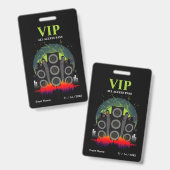 Badge Haut-parleur VIP All Access Pass (Avant & arrière)