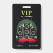 Badge Haut-parleur VIP All Access Pass (Arrière)
