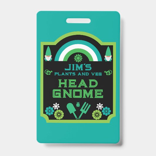 Badge Head Garden Gnome Gardener (Avant)
