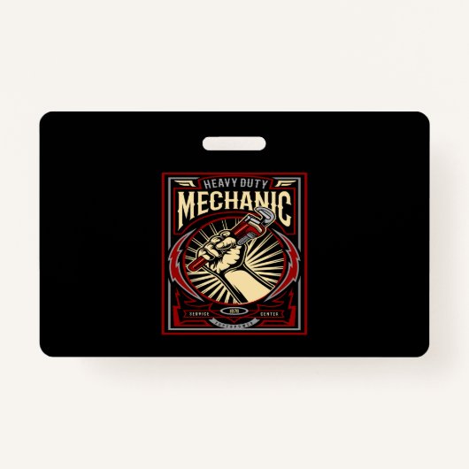 Badge heavy duty mechanic (Devant)