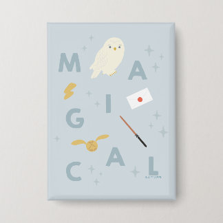Badge Hedwigh "magique" typographie graphique