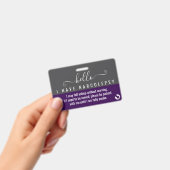 Badge hello i have NARCOLEPSY disability id (Manuel / portable)