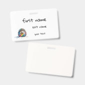 Badge hérisson (Avant & arrière)