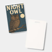 Badge Hibou (Avant & arrière)