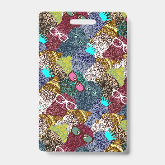 Badge Hibou en couronne (Avant)
