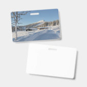Badge Hiver en Norvège (Avant & arrière)