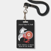 Badge HOJ Silverfox (Avant avec lanière)