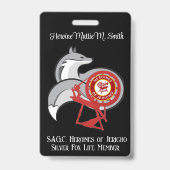 Badge HOJ Silverfox (Arrière)