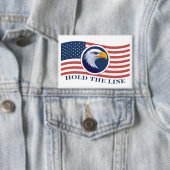Badge Hold The Line, American Flag et Eagle (Insitu)