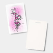 Badge holiday package with snake (Avant & arrière)