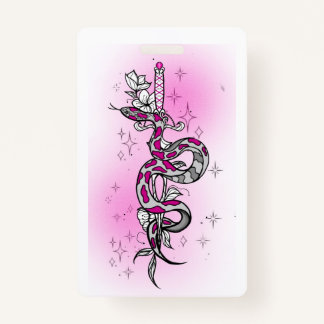 Badge holiday package with snake