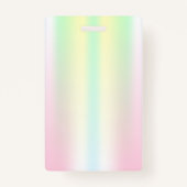 Badge Holographie photo de l'employé (Dos)