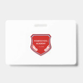 Badge HOMESCHOOL I.D. (Faux vers le haut) (Arrière)