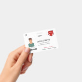 Badge HOMESCHOOL I.D. (Faux vers le haut) (Manuel / portable)