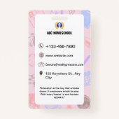 Badge Homeschool Student ID Badge, Child Photo & Barcode (Dos)