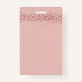 Badge Homeschool Student ID Rose Gold Parties scintillan (Dos)