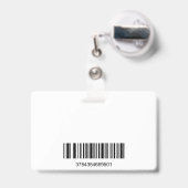 Badge Homme d'affaires souriant | Logo Finance | Code ba (Arrière avec rétractable)