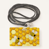 Badge Honey Comb 3D Whimsey EMPLOYEE D'ENTREPRISE (Derrière avec lanière)